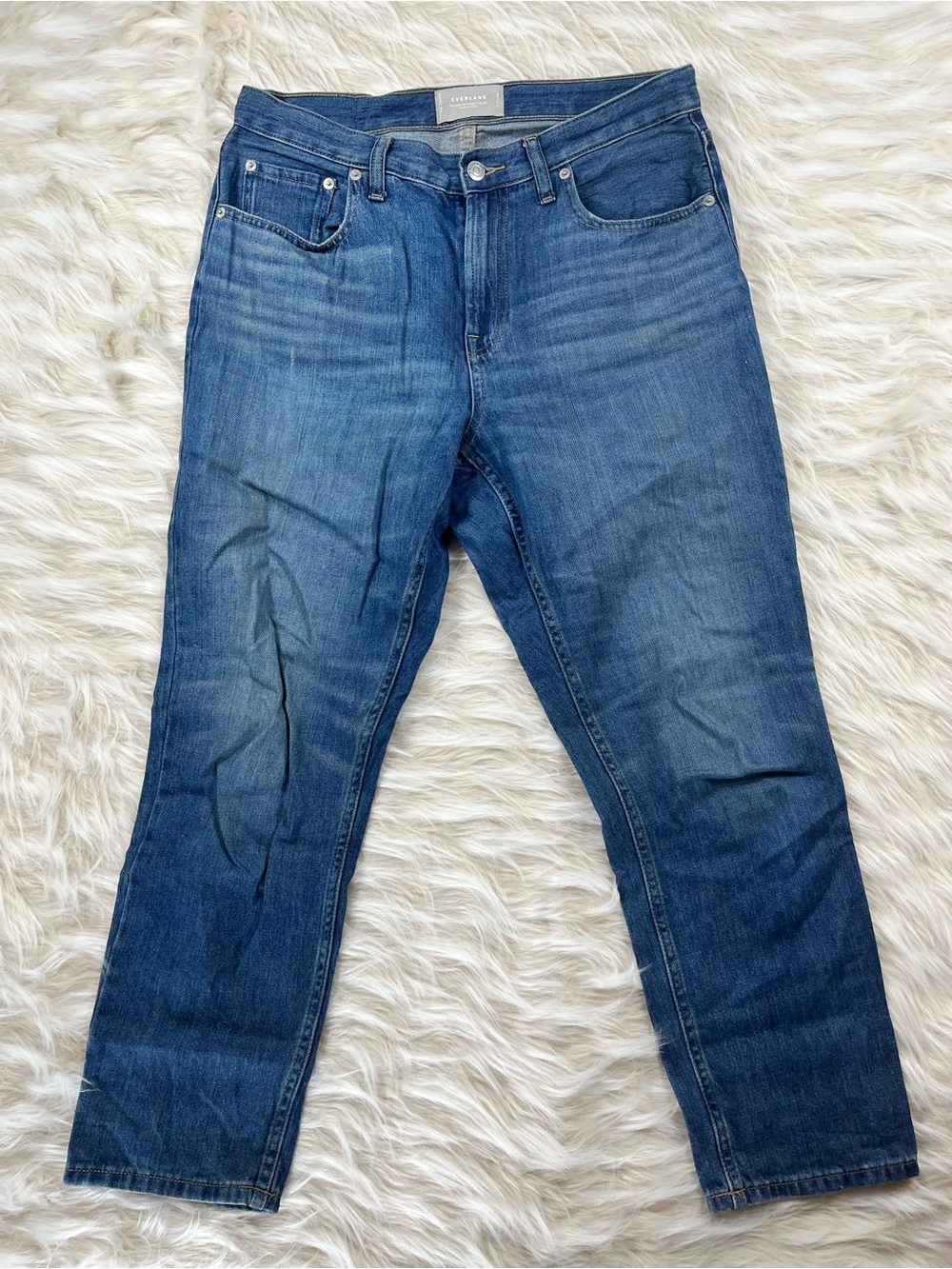 Everlane Jeans Women's 29x27 High Rise Straight Leg Medium Wash